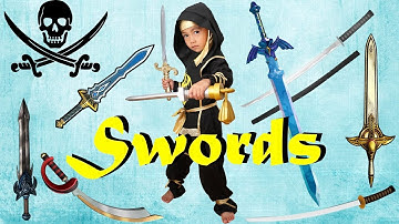 Toy SWORDS Collection | Ninja Sword | Lightsaber | Pirate Sword | Zelda Sword | LRH & Toys | Ryan