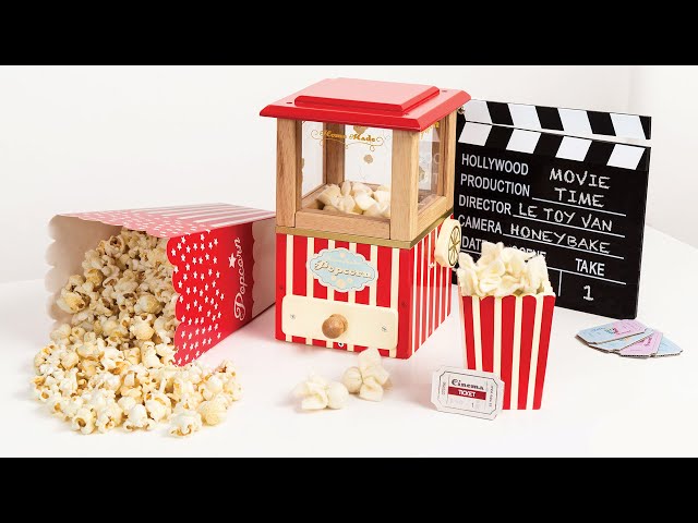 Le Toy Van – Wooden Honeybake Retro Popcorn Machine Role Kids Play Toy