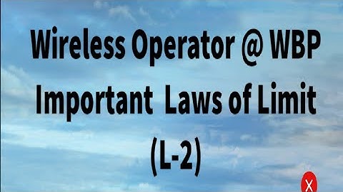 | Wireless Operator (Maths) | WBP | Limit (L-2) |2021