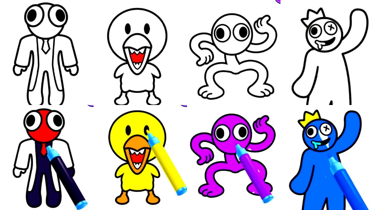 Pin by Kileraptor on Rainbow friends in 2023  Drawings of friends, Cute  drawings for kids, Rainbow