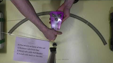 How to curve flex track with rail bender (Fast Tracks)