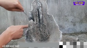 Cách Làm Hòn Non Bộ Mini Bằng Xi Măng Dễ Dàng Ai Cũng Làm Được | Góc Nhìn Nghệ Thuật