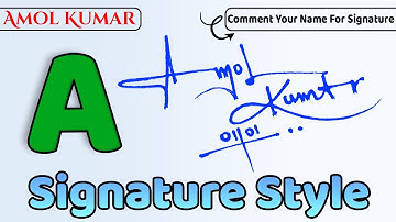 ✔️ Amol Kumar Name Signature Style Request Done