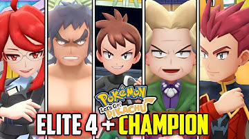 HOW TO BEAT ELITE FOUR AND CHAMPION | Pokemon Let