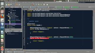 Working with a Java web application on spring and hibernate