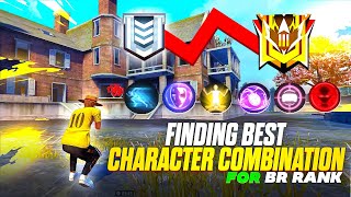 Finding best character combination for br rank grandmaster | br rank push tips and trick | MONU KING
