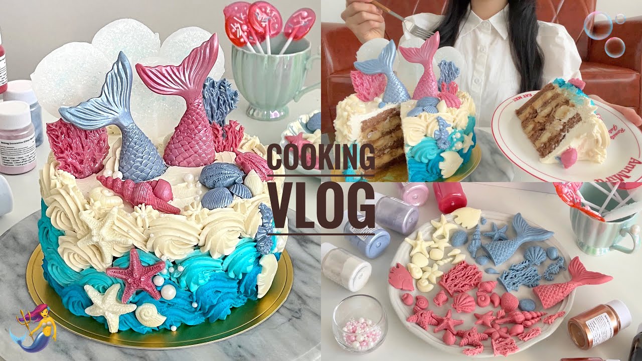 海にいた時の記憶🧜‍♀️🫧紅茶キャラメルバナナ作り🍌緊急事態で号泣編👩🏻‍🍳【cooking vlog】