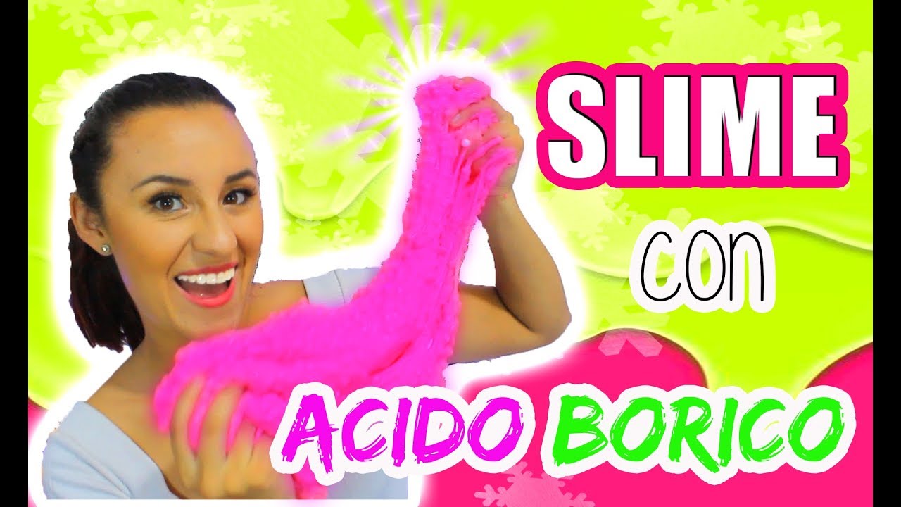 🎄SLIME CON PEGAMENTO BLANCO Y ÁCIDO BÓRICO🎄Receta Navideña 🎄SI FUNCIONA