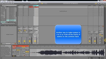 Submix practical: configuration of a Submix in a DAW Ableton Live 9