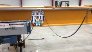 West Bromwich Albion Football Club Overhead Crane, West Midlands, Black Country. AG Cranes Limited.