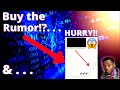 Buy the Rumor?! 😱 Load up on these STOCKS?! Hurry!🔥🔥🔥 BUY NOW?!!