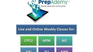 PrepAdemy Online Classes for CPCU, ARM, AIC, AINS, AU and AAI