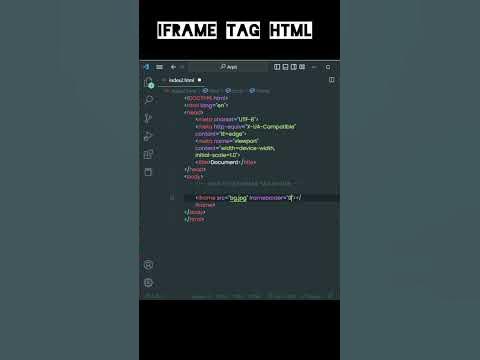 How to use IFrame in html | IFrame tag in html - YouTube