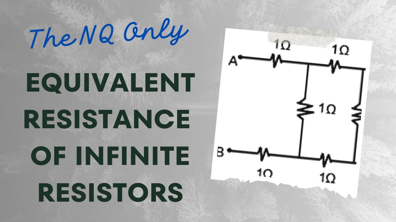 Equivalent resistance of infinite resistors thenqonly education 