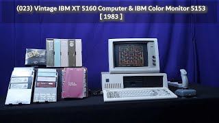 (023) Vintage IBM XT 5160 Computer & IBM Color Monitor 5153 [ 1983 ]