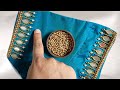 Trending And Elegant Mirror Aariwork Blouse Design|Embroidery Design|Maggamwork|Blouse Design|Blouse