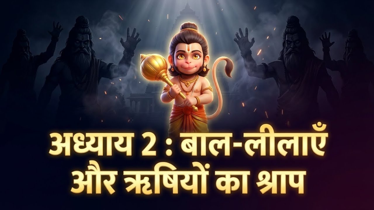 🔮 अध्याय 2 : बाल-लीलाएँ और ऋषियों का श्राप | क्या हुआ जब बाल हनुमान ने ऋषियों को नाराज़ कर दिया?🔮