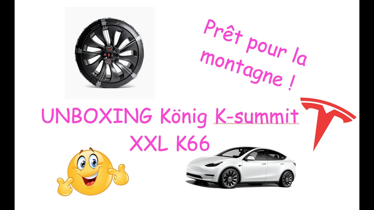 KÖNIG Chaînes à Neige K-SUMMIT XXL K66 - Pour Gros SUV 4x4, Set De 2 Pièces, Homologué TÜV
