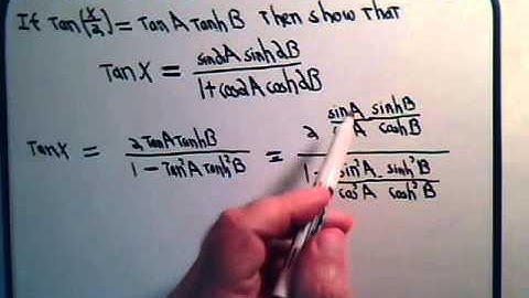 Hyperbolic Trigonometric Functions  Example 3