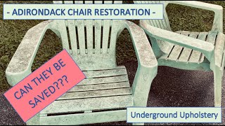 Plastic Adirondack Chairs • Before & After  Restoration