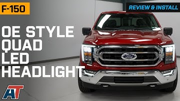 2021-2023 F-150 OE Style Quad LED Headlight with DRL Review & Install