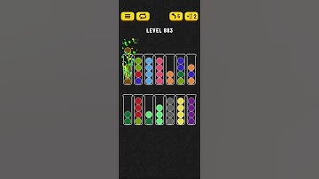 Ball Sort - Color Puzzle Game - Level 883 - Walkthrough SOLVED by RobotPlayer AI!!!