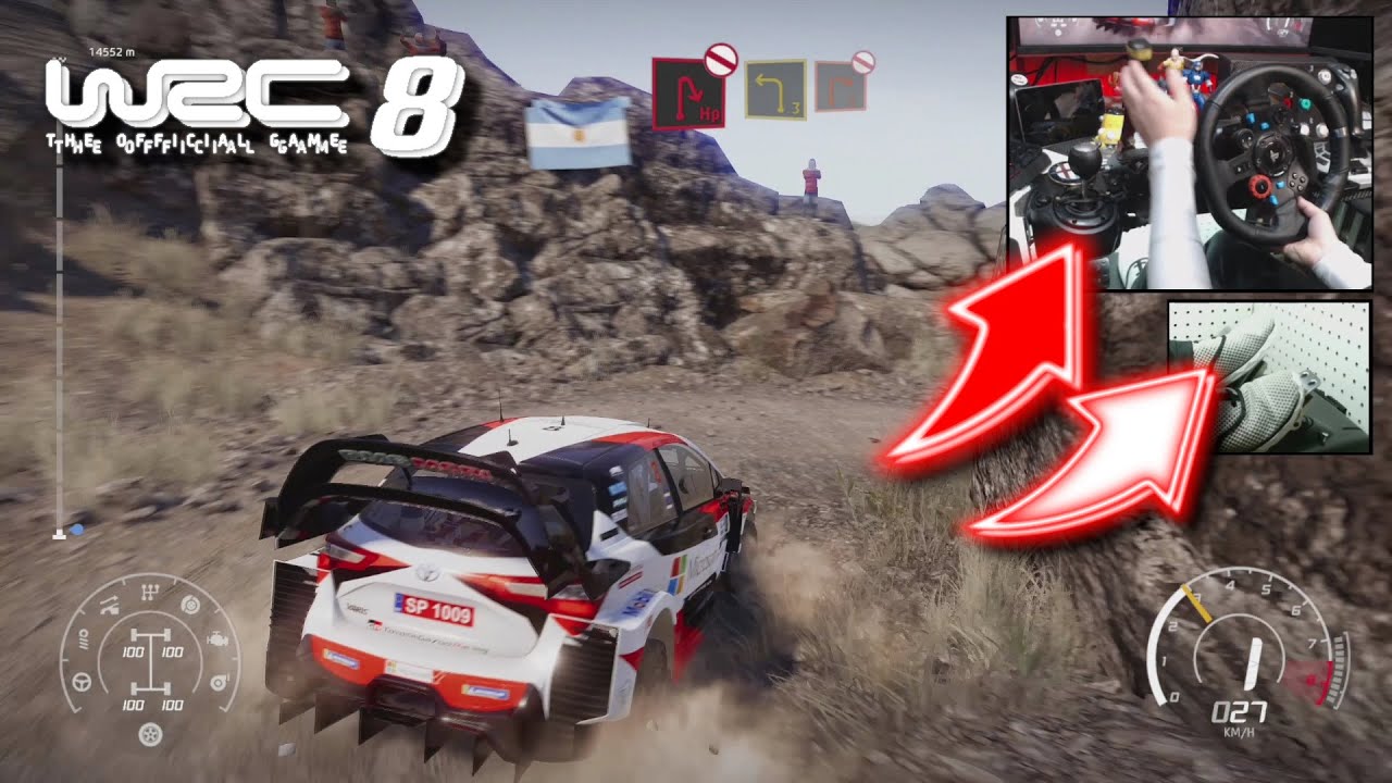 WRC 8 Toyota Yaris WRC Argentina Cantera / Logitech G29