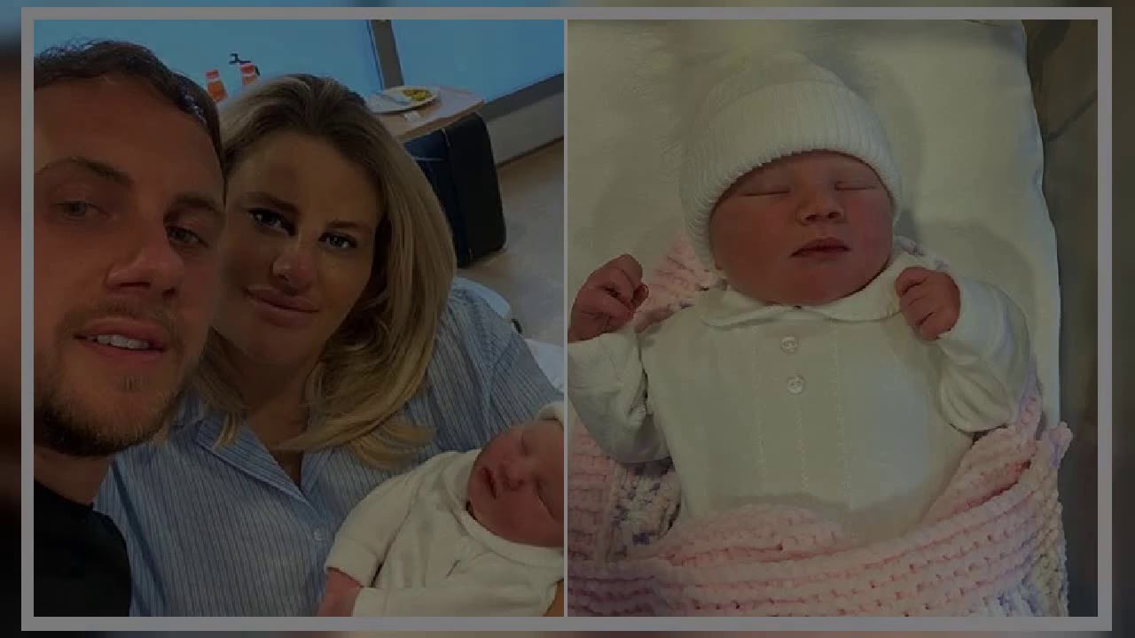 Towie’s Danielle Armstrong gives birth to baby girl after going a week overdue