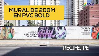 Pared con PVC expandido Bold