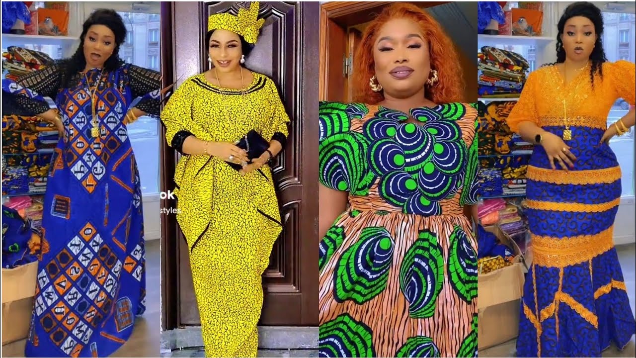 COLLECTIONS SPÉCIALES DE ROBES LONGUES MODÈLES EN PAGNE ADORABLES - YouTube