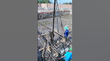 Thi công đóng cừ tràm bằng búa rung