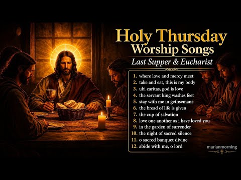 Holy Thursday Worship Songs Last Supper Eucharist Catholic Holy Week Reflection