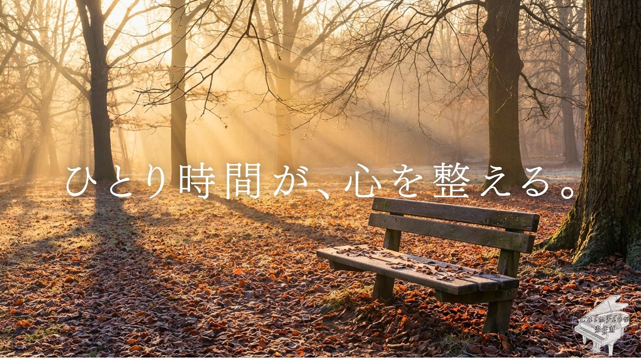 ひとり時間が、心を整える。｜朝の癒しピアノ・リラックスBGM・作業用・寄り添う言葉・静かなインスト音楽