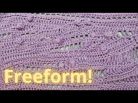 Una fantastica lavorazione... il freeform a righe accorciate all'uncinetto!