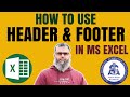 How To Use Header &amp; Footer In MS EXCEL  | POWERFULL⚡ FUNCTION | | #SACI |