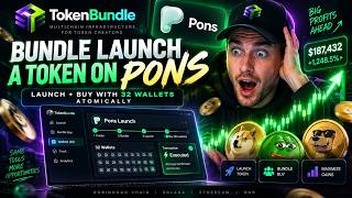 Bundle Launch a Token on Pons — Full Walkthrough | Launch + Buy With 32 Wallets Atomically