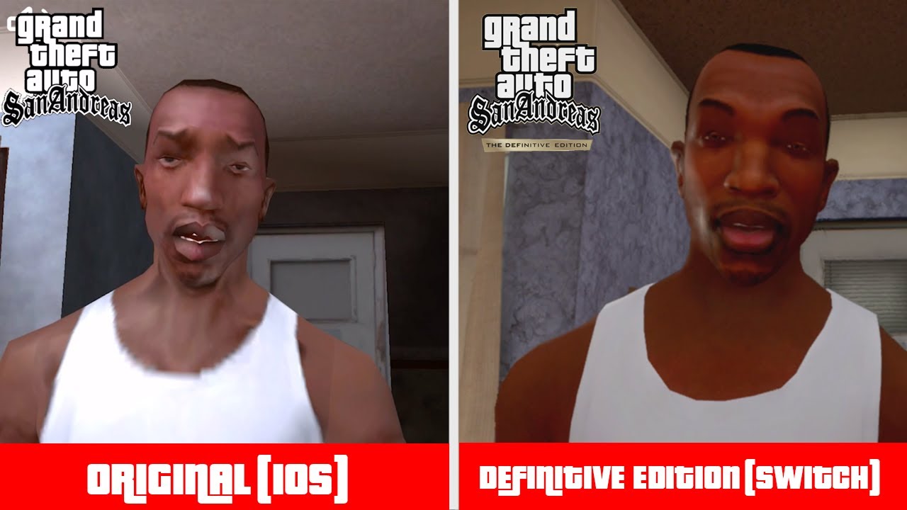 XBOX SERIES S vs NINTENDO SWITCH - GTA SAN ANDREAS THE DEFINITIVE EDITION  REMASTERED 