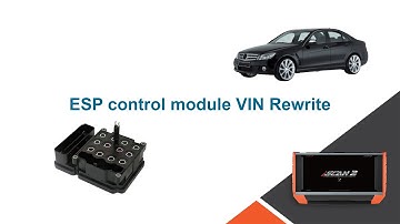How to VIN rewrite on W204 ESP control module.
