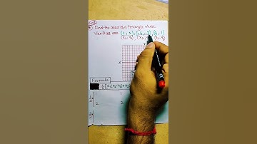 find the area of a triangle with three vertices | co-ordinate geometry in Bengali | #shorts