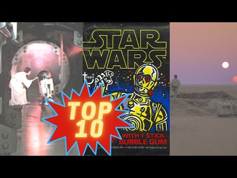 Star Wars Trading Cards | My Top 10 Vintage Topps - YouTube