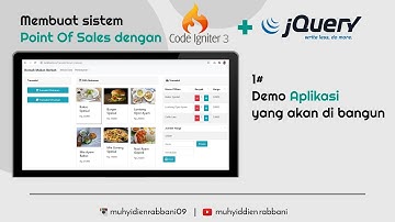 1# Pengenalan Dan Demo Aplikasi | Tutorial Pos (Point Of Sales) dengan Codeigniter3 + jQuery
