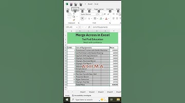 Excel Merge Cells Trick You Should Know #excel #exceltips #exceltricks