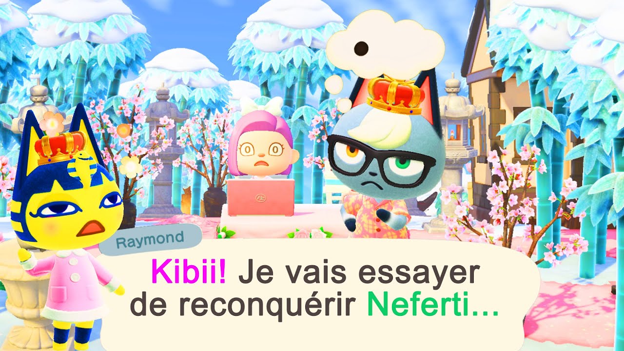 DÉCO de RAYMOND pour RECONQUÉRIR LE COEUR DE NEFERTI ANIMAL CROSSING