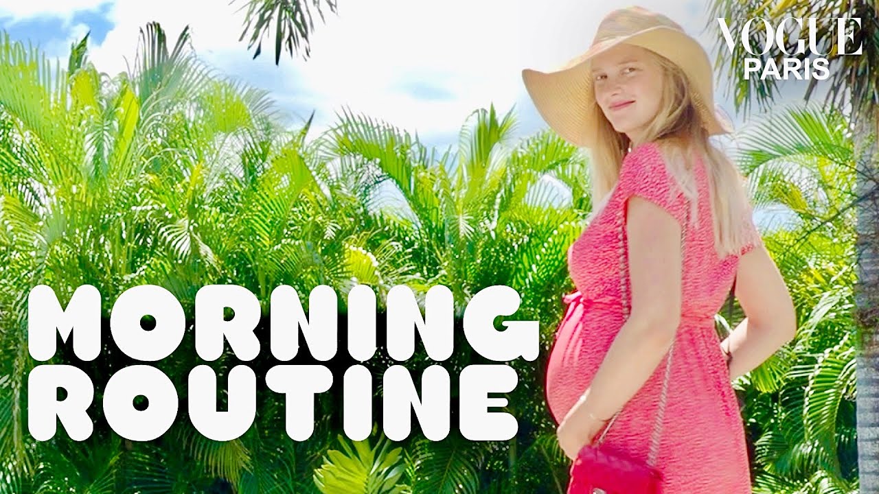 Model Sigrid Agren's morning routine at 8 months pregnant | Vogue Paris