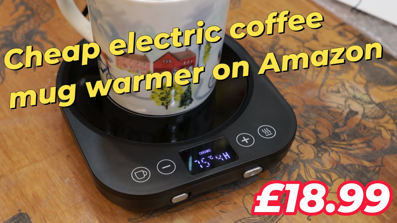 Cheap electric coffee mug warmer on Amazon Open box and review by Benson Chik