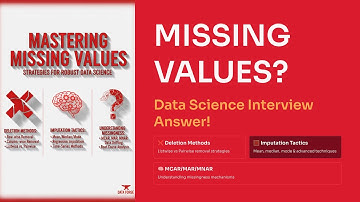 Data Science Interview: How to Handle Missing Values (Deletion, Imputation & MCAR/MAR/MNAR Explained
