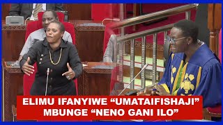 MBUNGE JESCA AWAVUNJA MBAVU WABUNGE, ATAKA ELIMU YA TANZANIA 'IMATAIFISHWE', AZUA GUMZO MSEMO MPYA