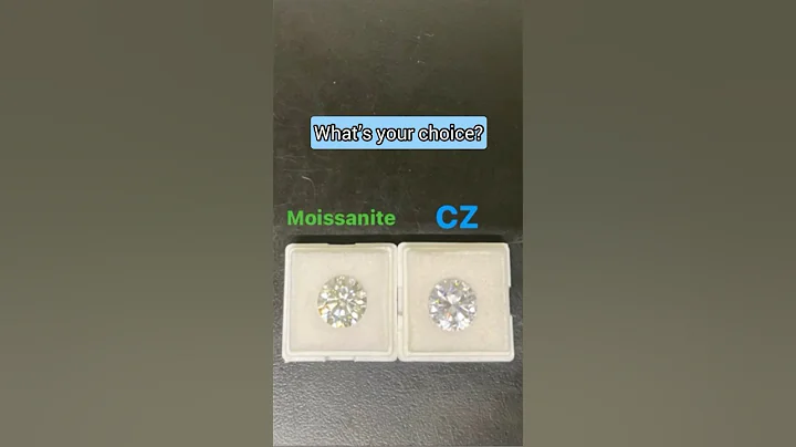 He chose Moissanite over CZ 💎