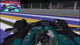 Lance Stroll 2023 Singapore Q1 crash reenactment - Rfactor