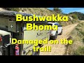 The Bushwakka Bhoma sustained a little damage on our recent trip to the Angelus Oaks area.